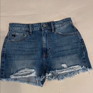 KanCan Blue Jean Shorts Distressed Cut-Off